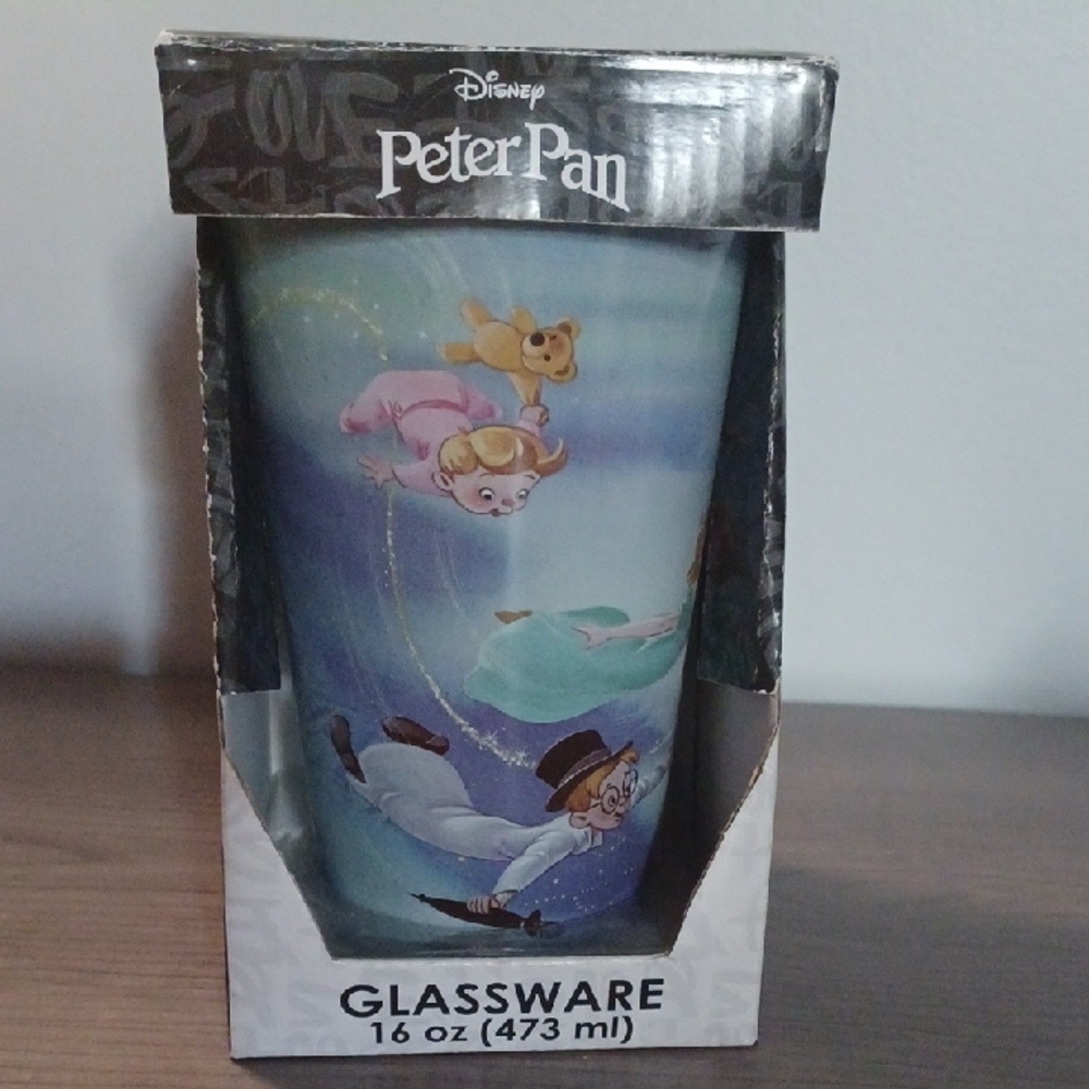 Disney Peter Pan Blue and White Glassware